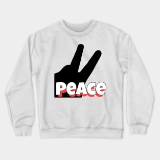 Peace Hand Sign Crewneck Sweatshirt